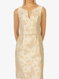 Kraimod Damen Cocktailkleid in gold - Ausschnitt: U-Boot