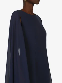 Kraimod Damen Cocktailkleid in marine - Länge: mittel