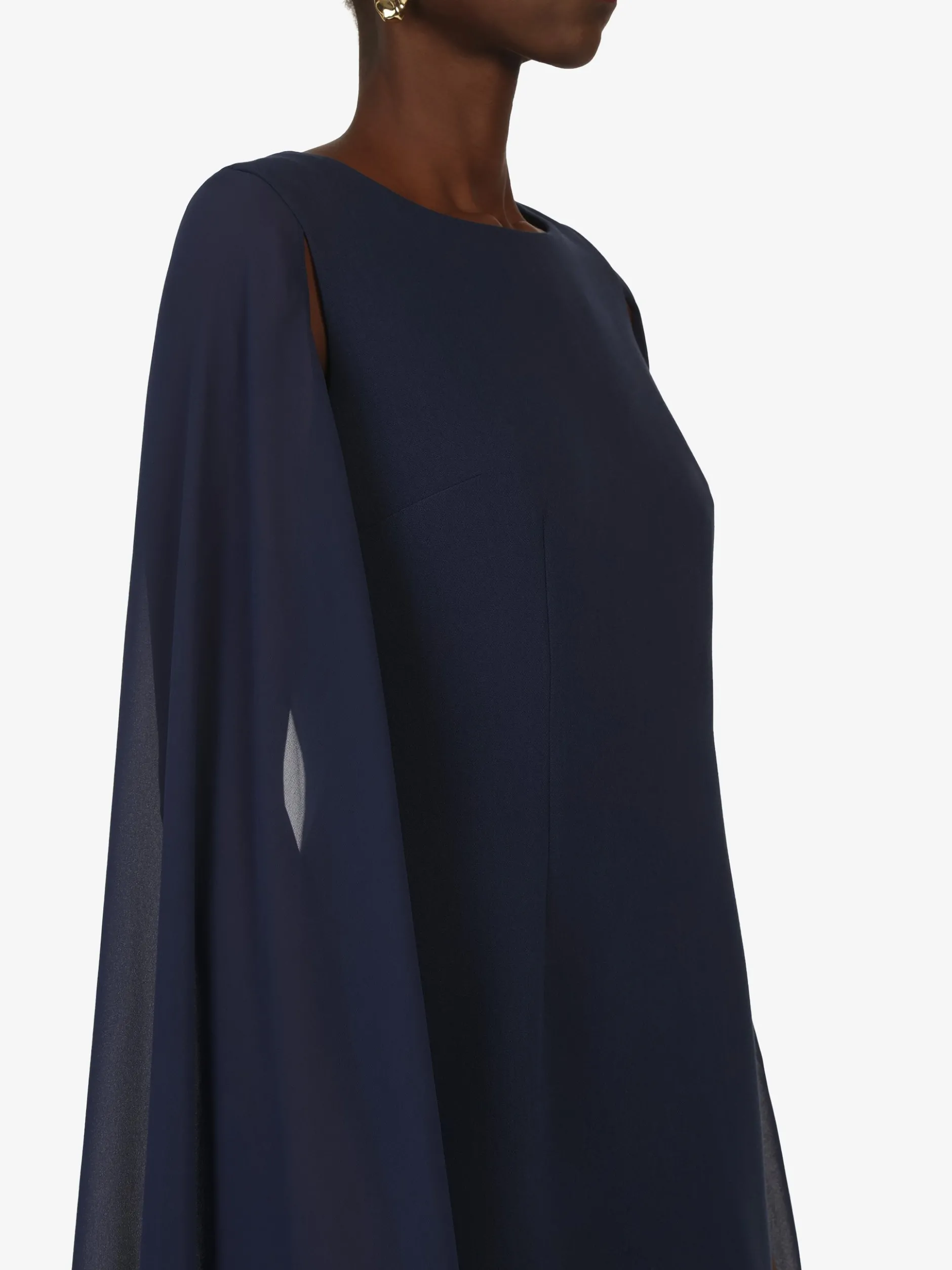 Kraimod Damen Cocktailkleid in marine - Länge: mittel