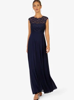 Kraimod Damen Kleid in blau - Ausschnitt: U-Boot