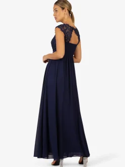 Kraimod Damen Kleid in blau - Ausschnitt: U-Boot