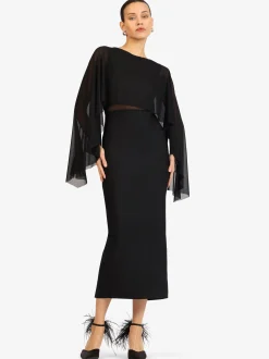 Kraimod Damen Kleid in schwarz - Ausschnitt: Rundhals