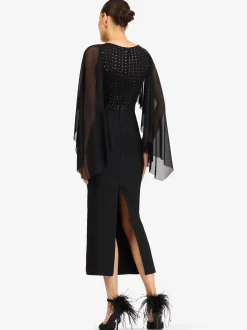 Kraimod Damen Kleid in schwarz - Ausschnitt: Rundhals
