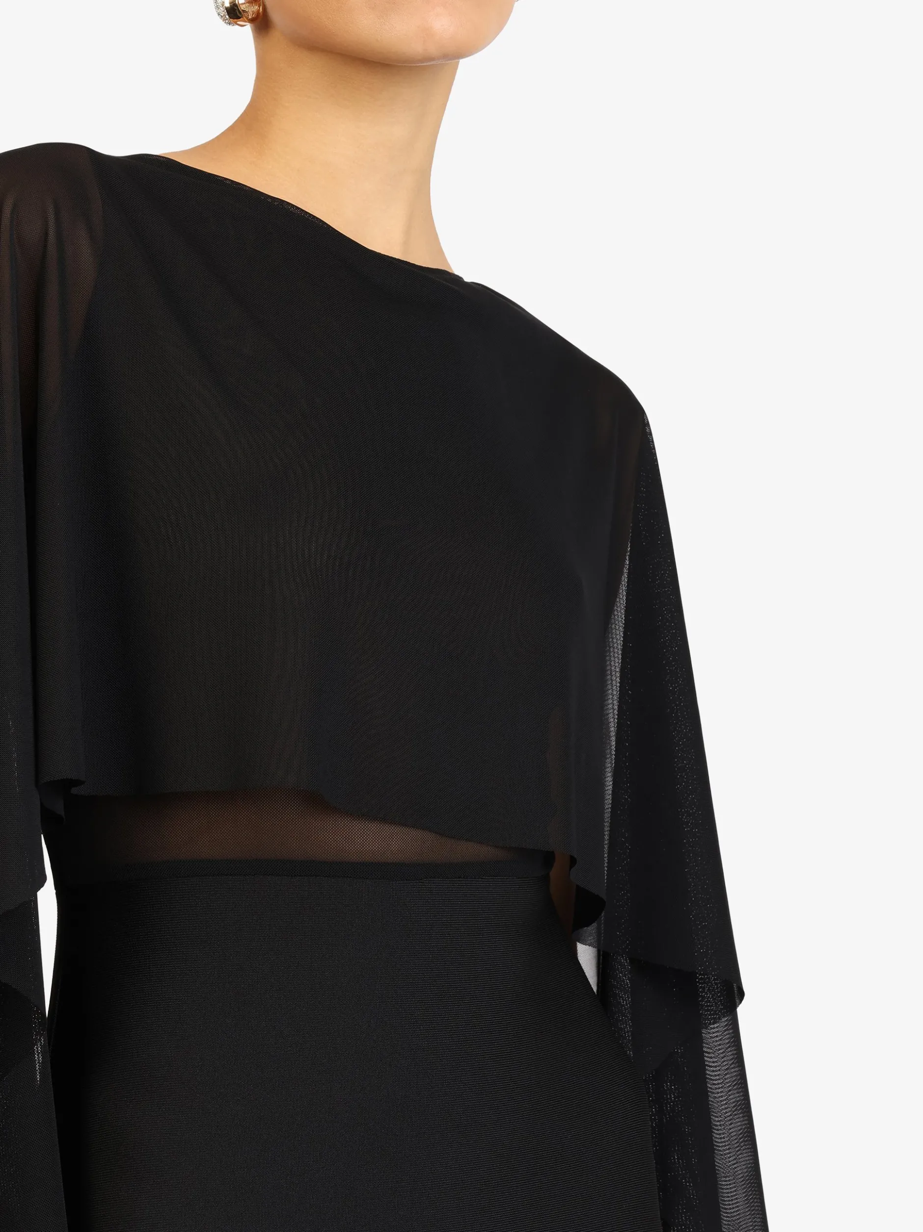 Kraimod Damen Kleid in schwarz - Ausschnitt: Rundhals