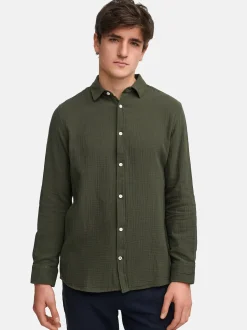Kronstadt Herren Hemd Langarm - KSAvery in khaki