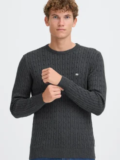 Kronstadt Herren Strickpullover - KSCall in anthrazit