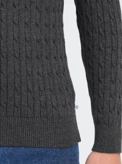 Kronstadt Herren Strickpullover - KSCall in anthrazit