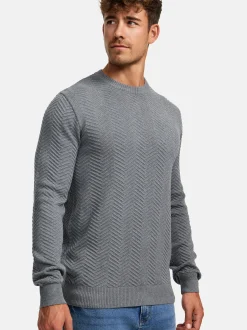 Kronstadt Herren Strickpullover - KSCarlo in hellgrau
