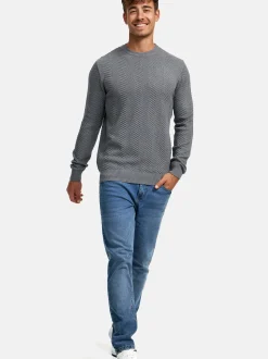 Kronstadt Herren Strickpullover - KSCarlo in hellgrau