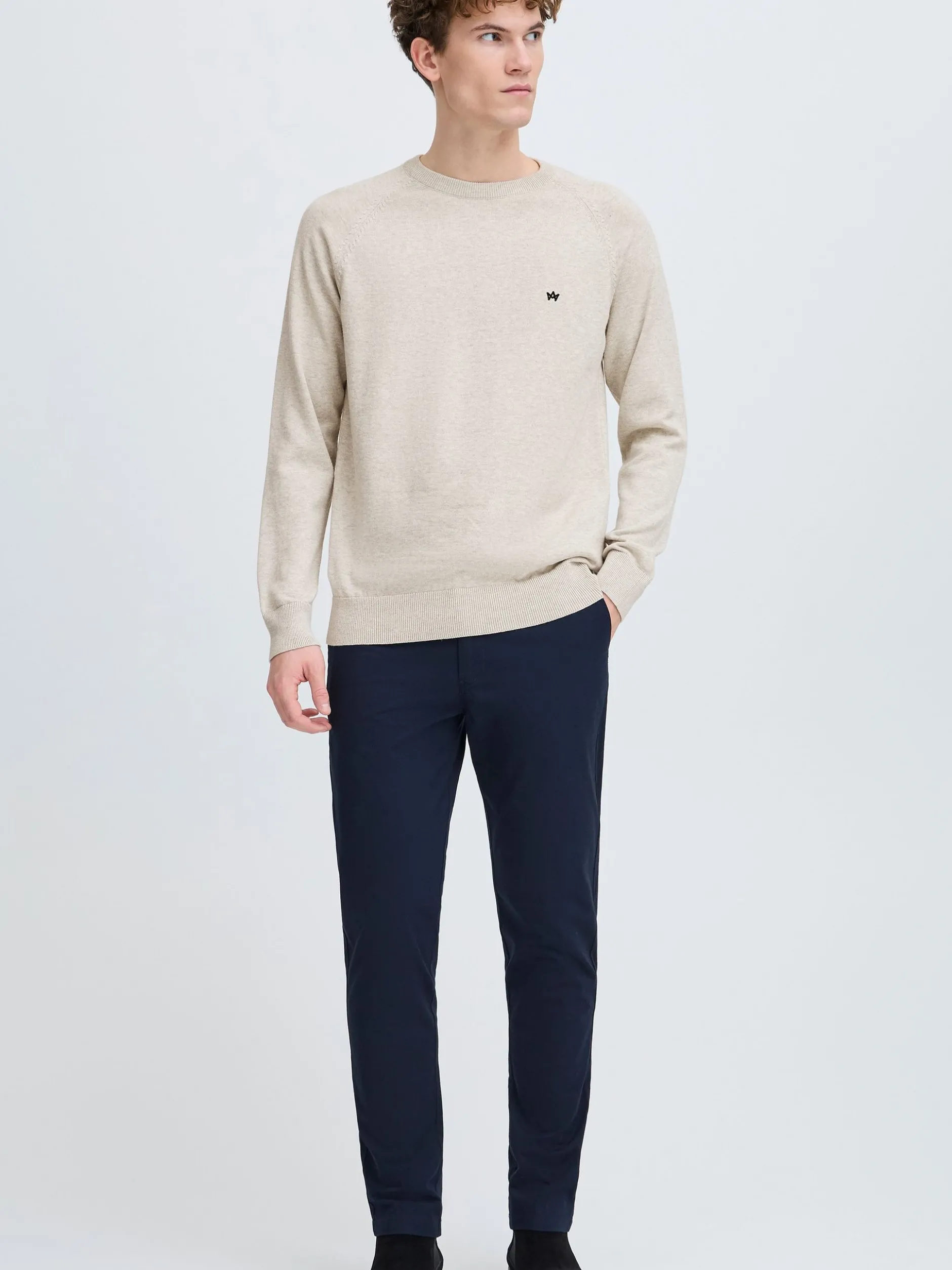 Kronstadt Herren Strickpullover - KSEmil in grau