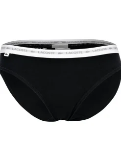 Lacoste Damen Slip 6er Pack in schwarz