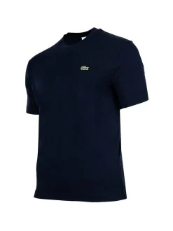 Lacoste Herren T-Shirt in blau - Ausschnitt: Rundhals