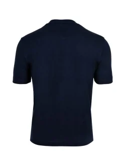 Lacoste Herren T-Shirt in blau - Ausschnitt: Rundhals