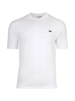 Lacoste Herren T-Shirt in weiß - Ausschnitt: Rundhals