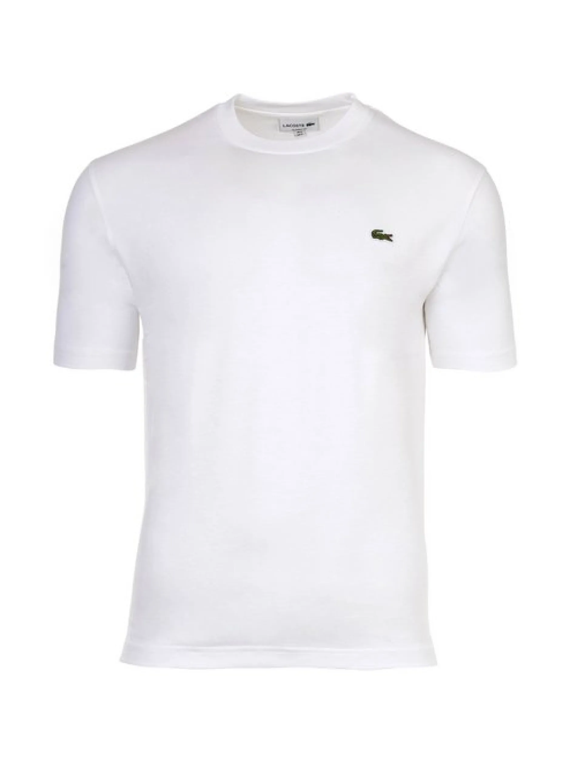 Lacoste Herren T-Shirt in weiß - Ausschnitt: Rundhals