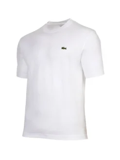 Lacoste Herren T-Shirt in weiß - Ausschnitt: Rundhals