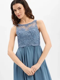 Laona Damen Abendkleid in blau - Ausschnitt: Rundhals