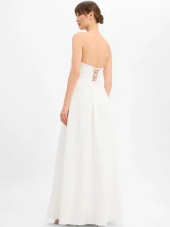 Laona Damen Abendkleid in ecru - Ärmel: ohne Arm