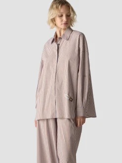 LCMT Damen Bluse in braun mehrfarbig