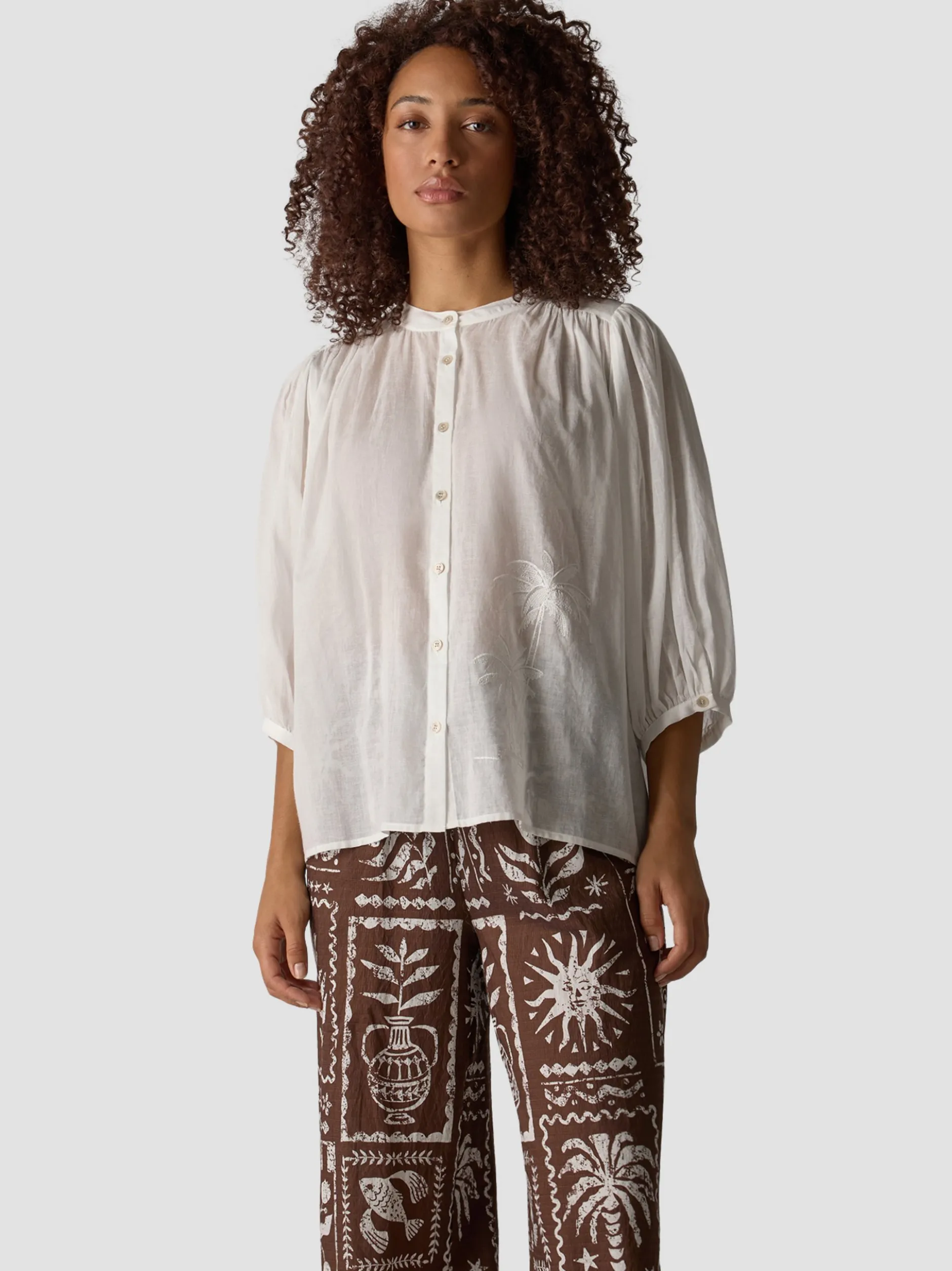 LCMT Damen Bluse in weiß