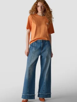 LCMT Damen T-Shirt in orange
