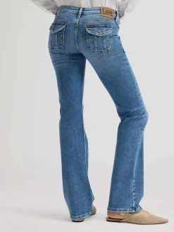 Lee Damen Jeans - Jessica in medium stone denim