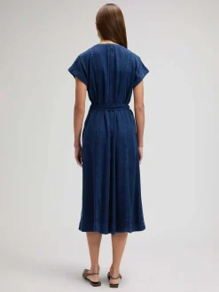 Lee Damen Jeanskleid - ed Midi in denim