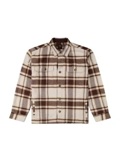 Lee Herren Hemdjacke in beige braun - Ausschnitt: Kent