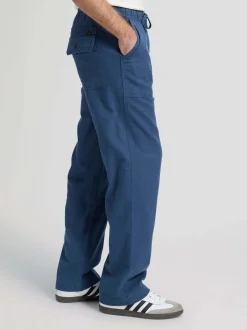 Lee Herren Leinenhose - Utility Drawstring in blau