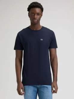 Lee Herren T-Shirt in marine - Ausschnitt: Rundhals