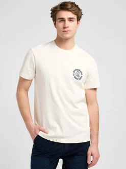 Lee Herren T-Shirt - Ww Graphic in ecru - Ärmel: kurzarm