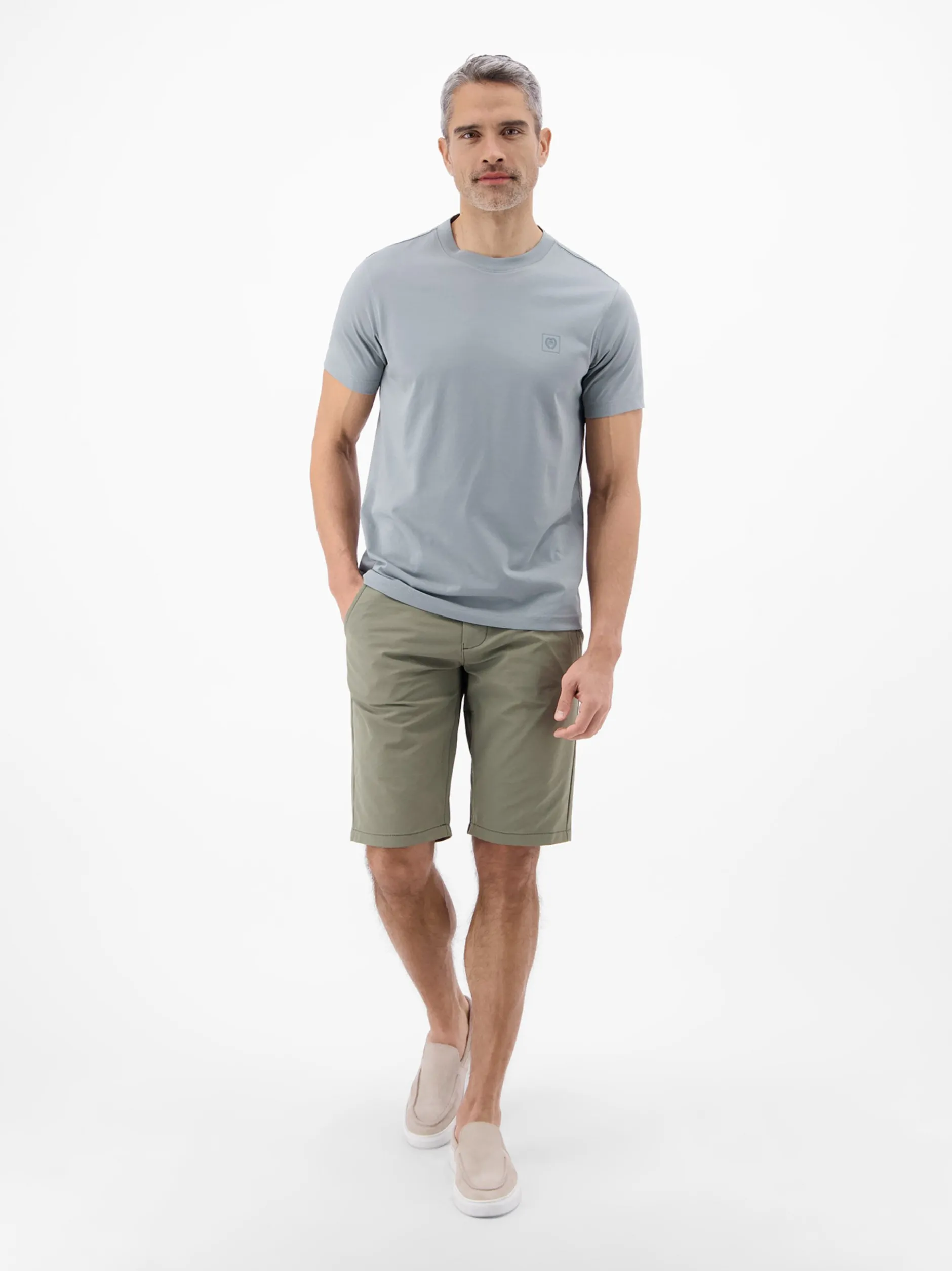 LERROS Herren Chinoshorts in oliv