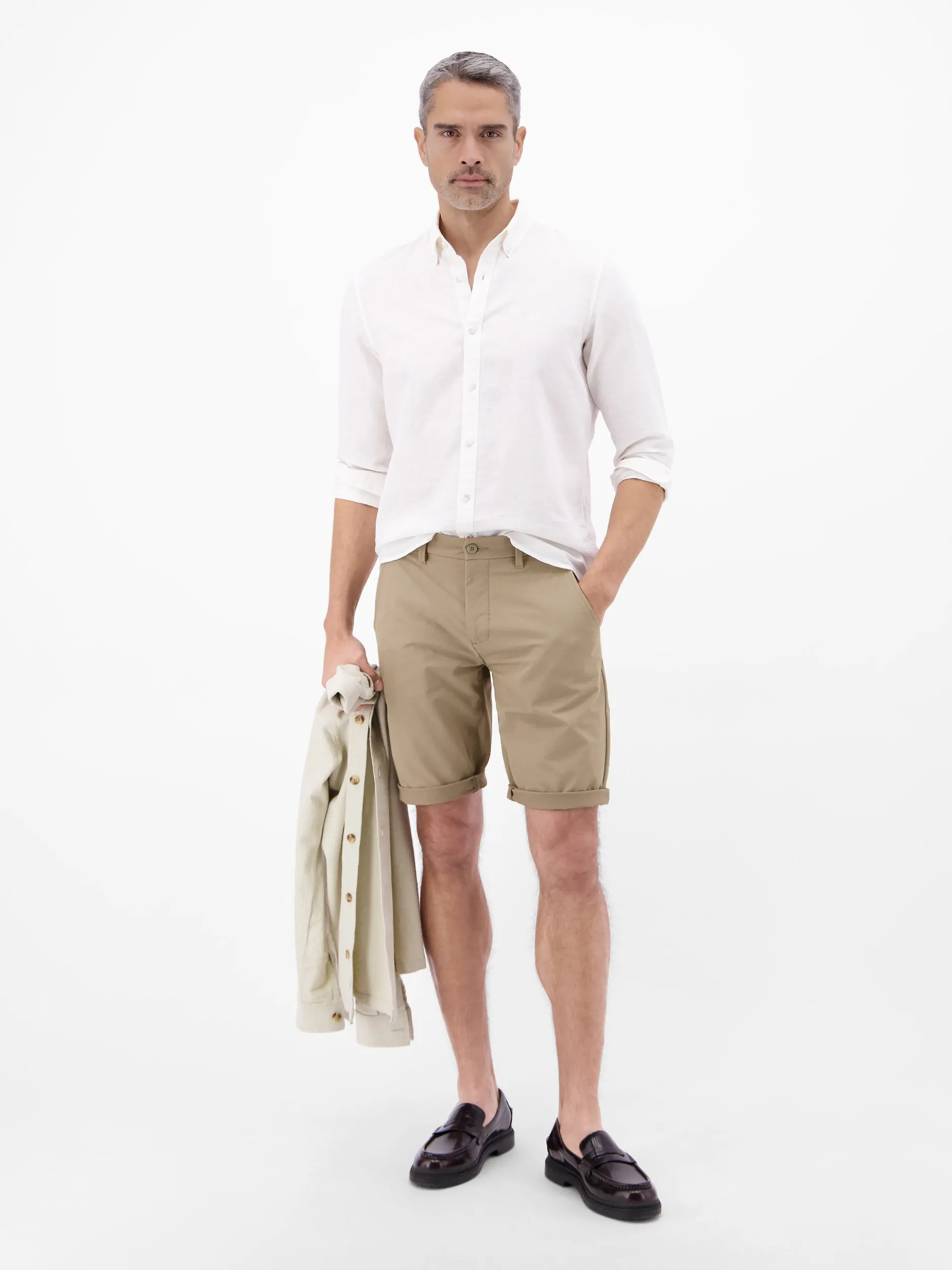 LERROS Herren Chinoshorts in beige
