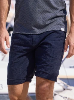 LERROS Herren Chinoshorts in blau