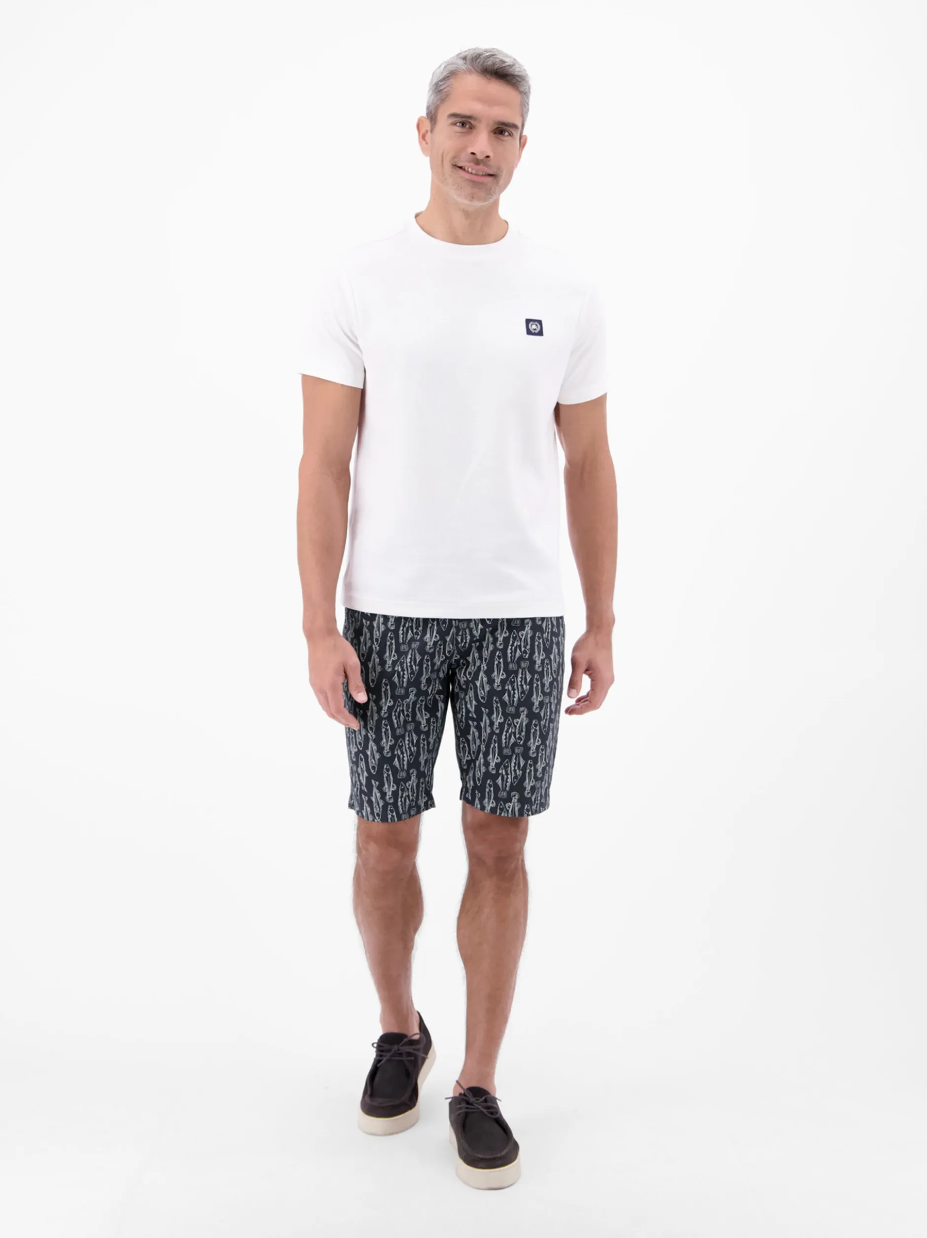LERROS Herren Chinoshorts in blau