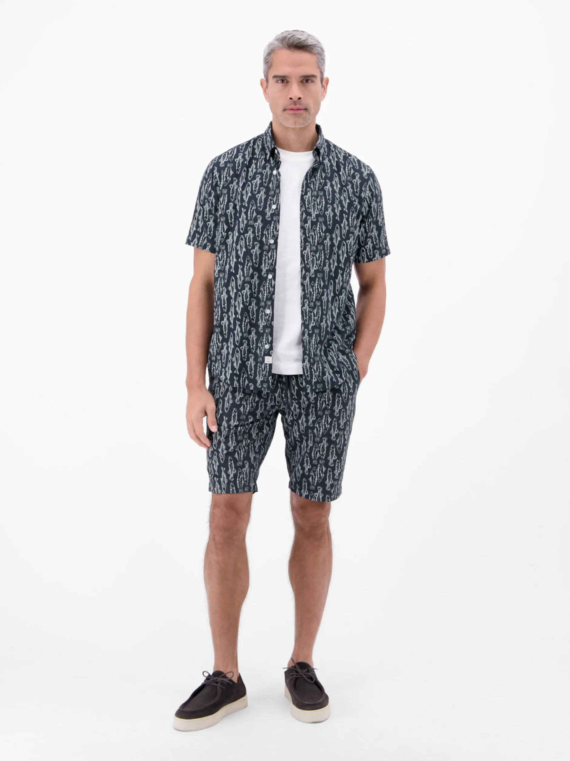 LERROS Herren Chinoshorts in blau