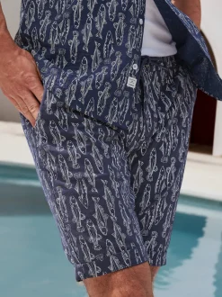 LERROS Herren Chinoshorts in blau