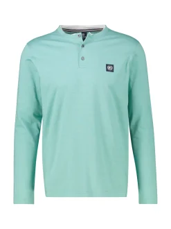 LERROS Herren Henleyshirt in blau