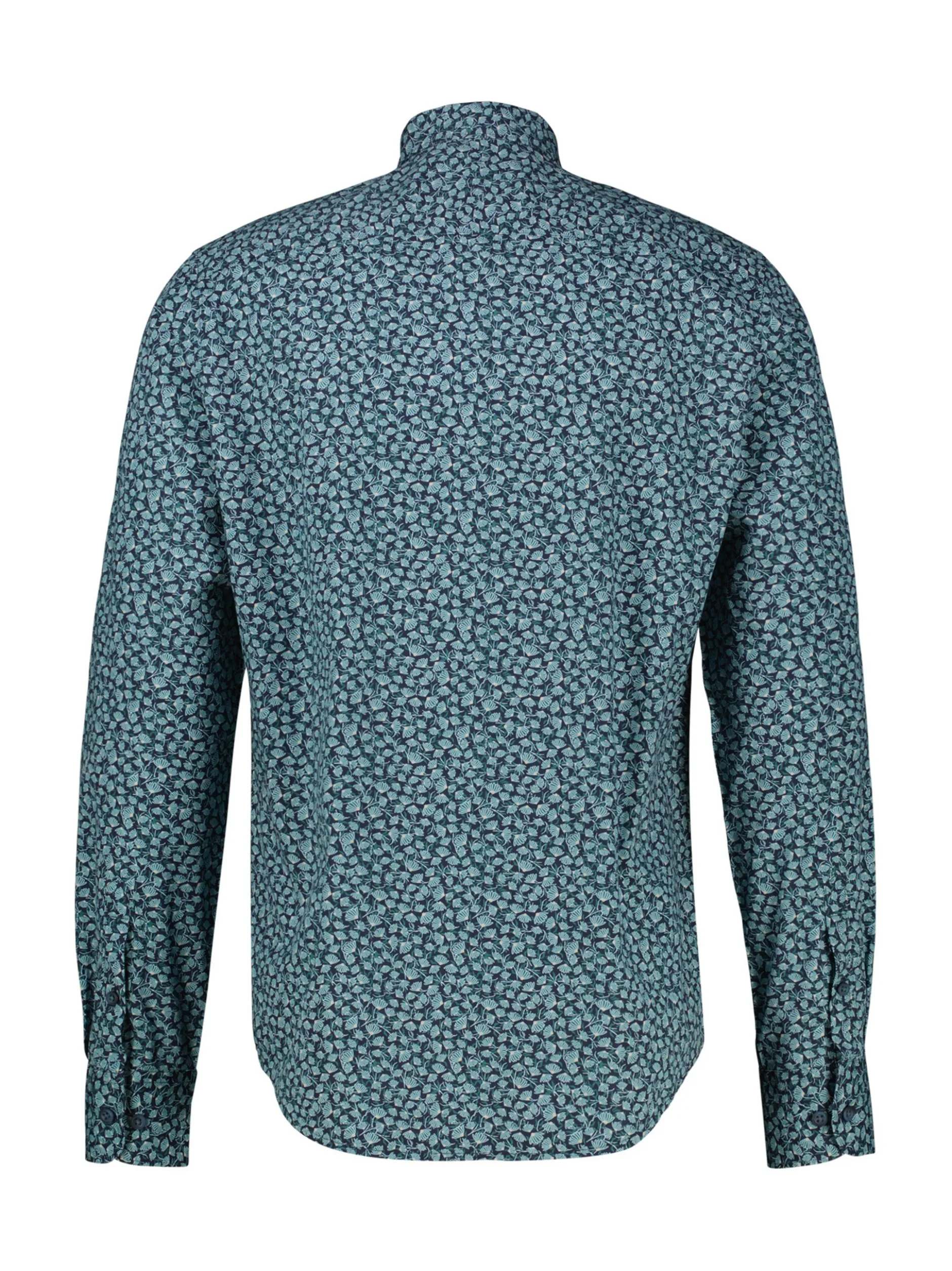 LERROS Herren Langarmhemd in blau