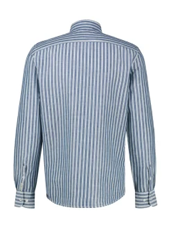 LERROS Herren Leinenhemd in blau