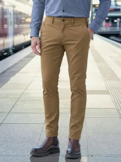LERROS Herren 5-Pocket-Hose in braun