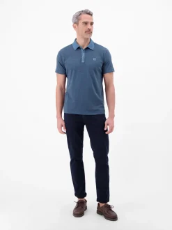 LERROS Herren Poloshirt in blau