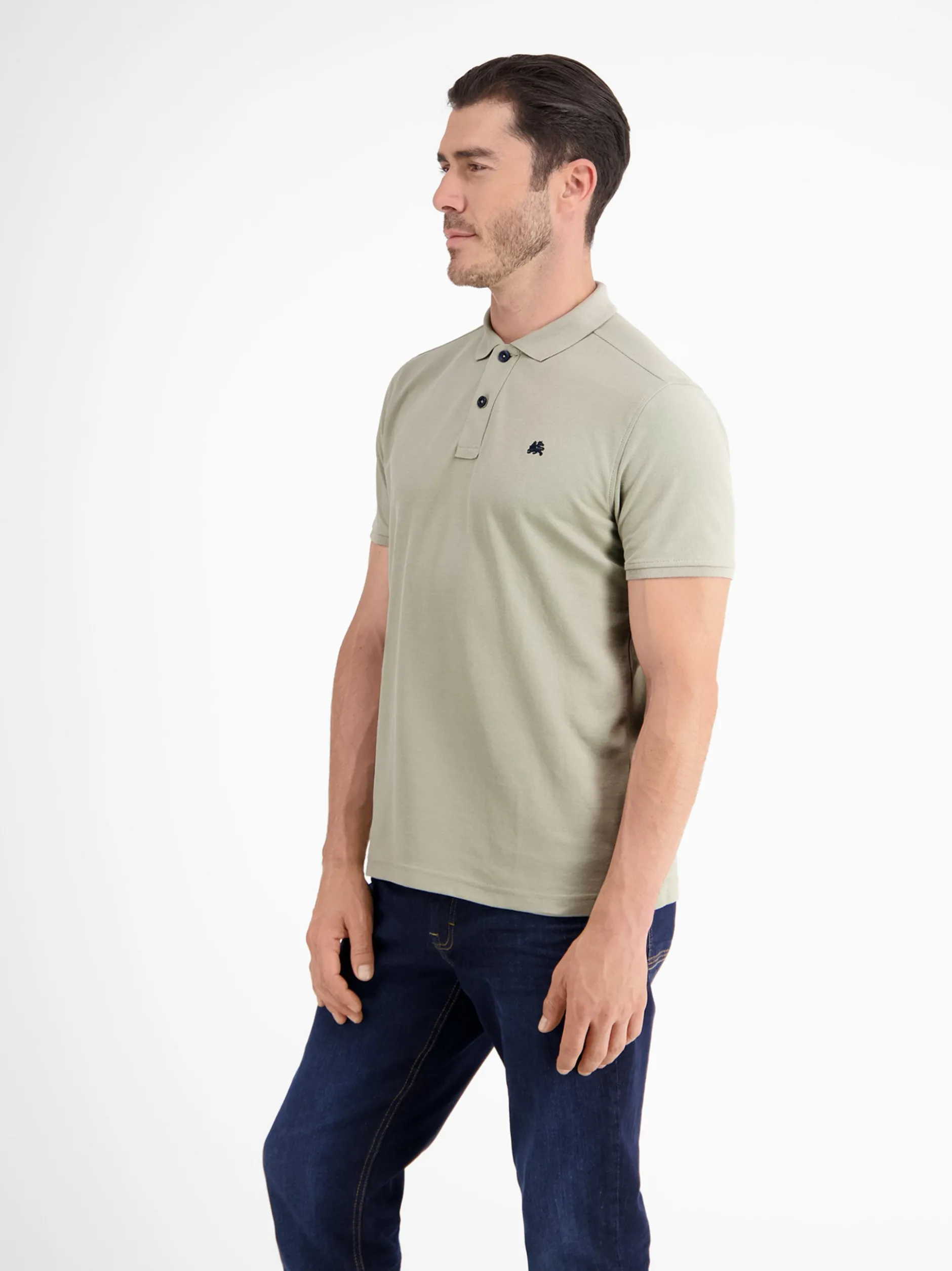 LERROS Herren Poloshirt in grau