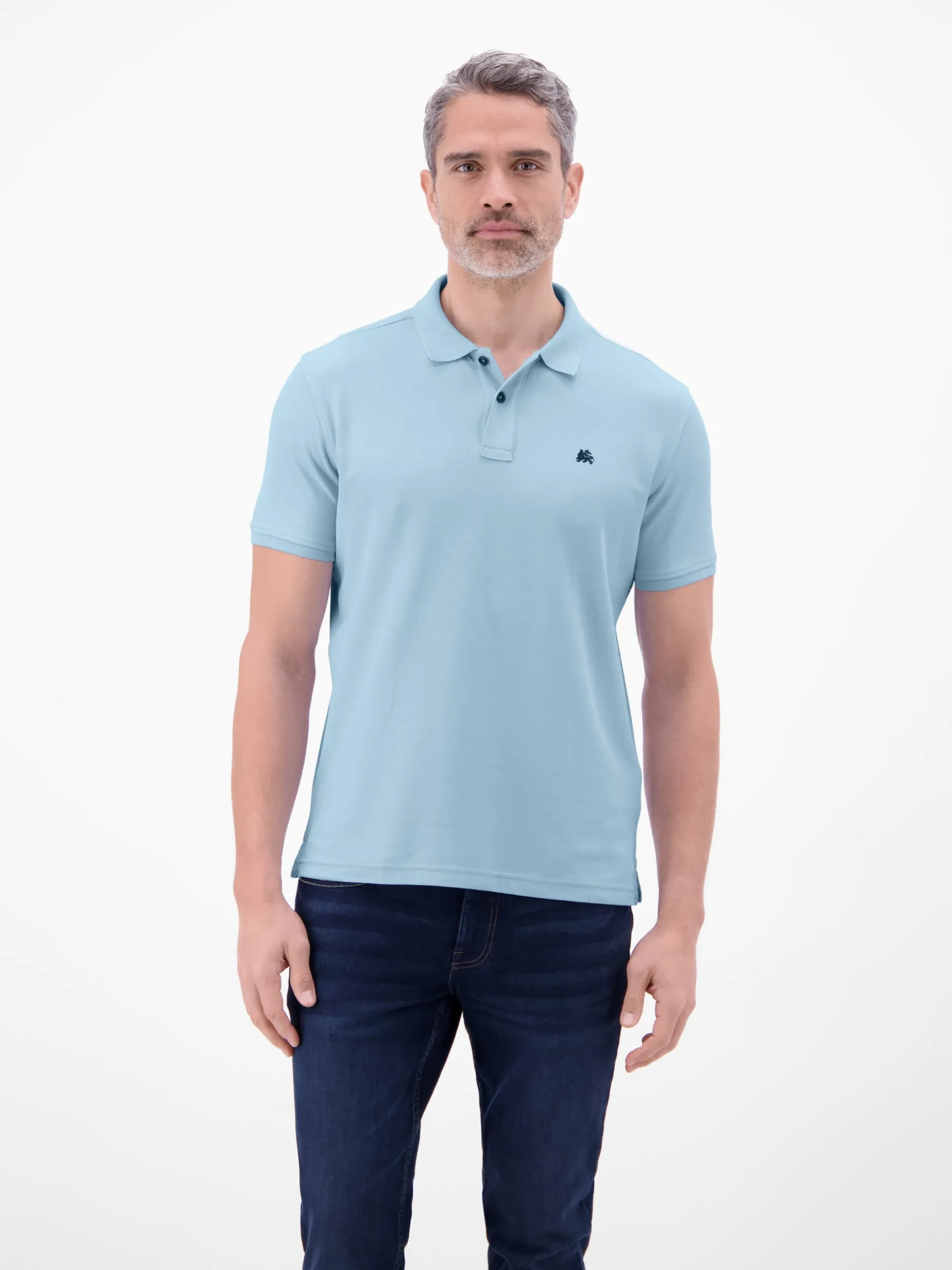 LERROS Herren Poloshirt in hellblau