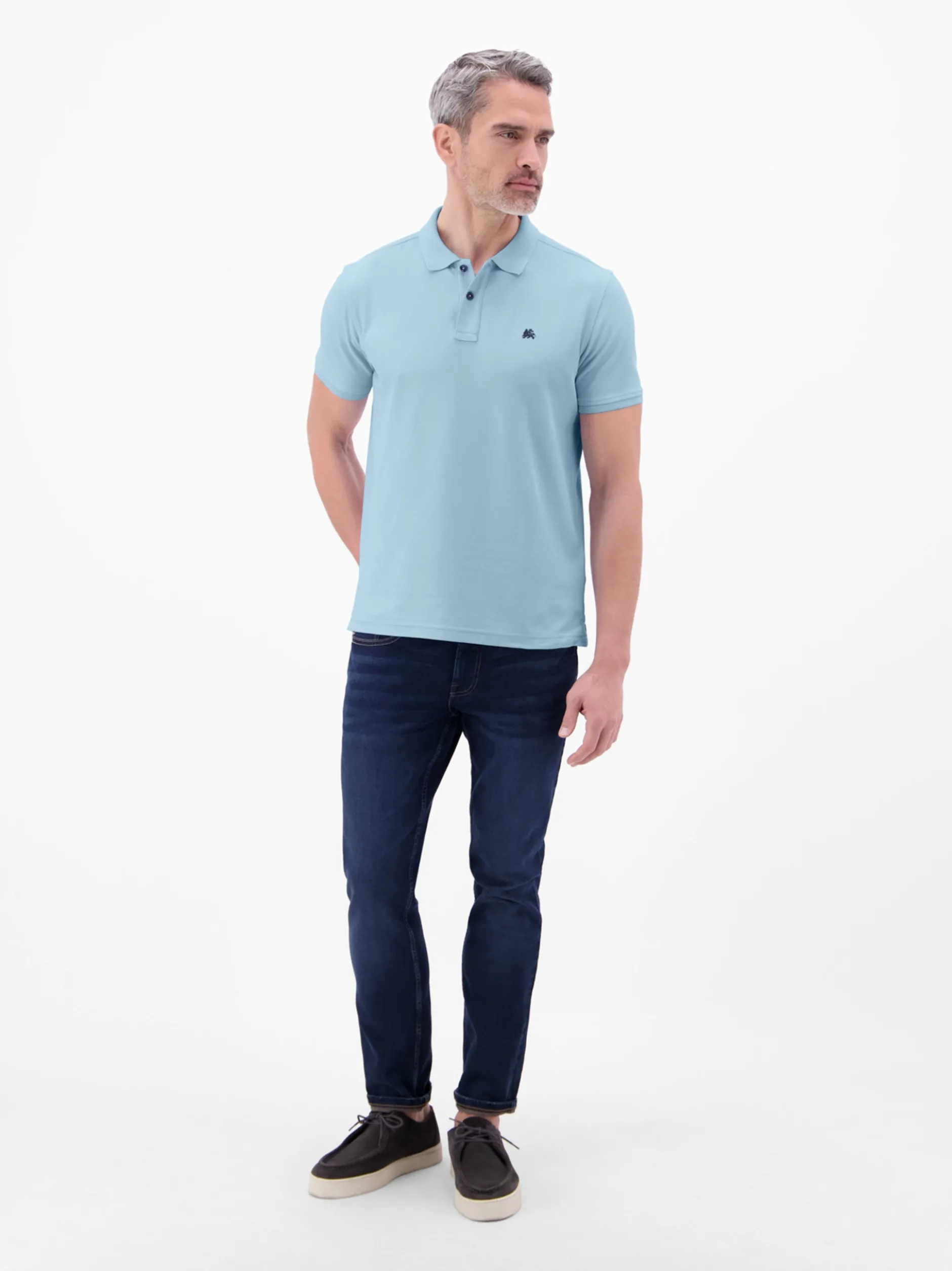 LERROS Herren Poloshirt in hellblau