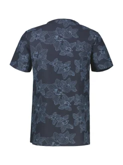LERROS Herren Rundhalsshirt in blau