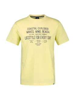LERROS Herren Rundhalsshirt in gelb