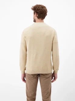 LERROS Herren Strickpullover in beige
