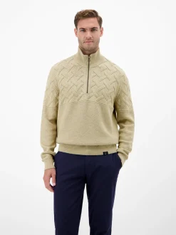 LERROS Herren Strickpullover in beige