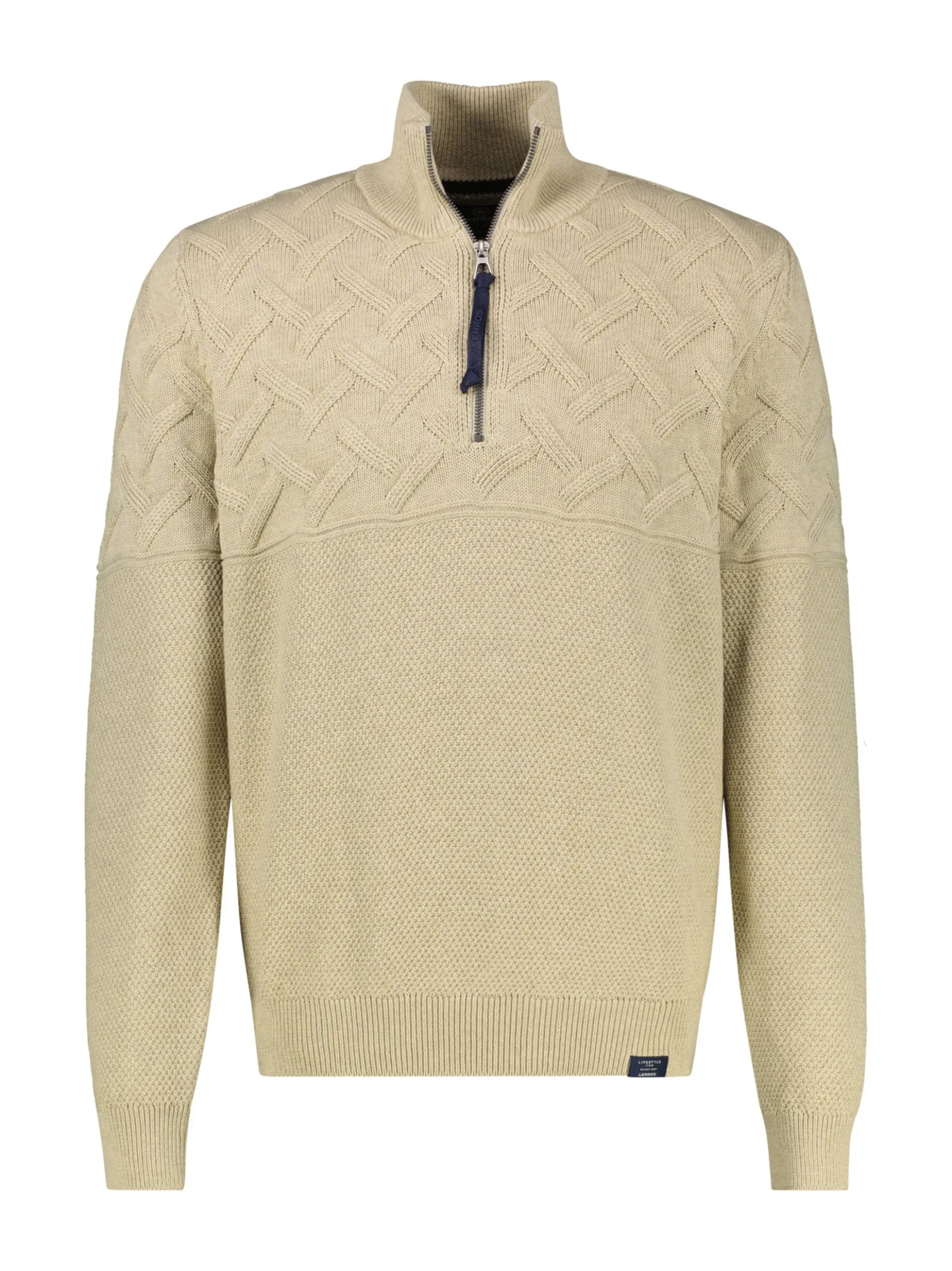 LERROS Herren Strickpullover in beige